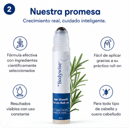 Body Wise™ Hair Growth Serum | Fortalece y Estimula el Crecimiento Capilar