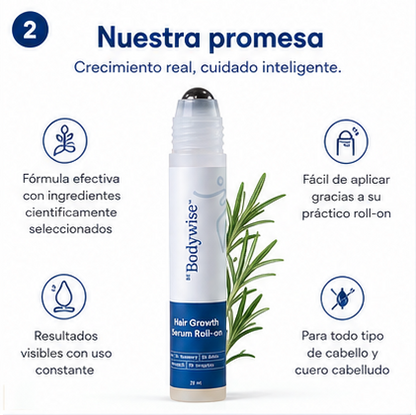 Body Wise™ Hair Growth Serum | Fortalece y Estimula el Crecimiento Capilar